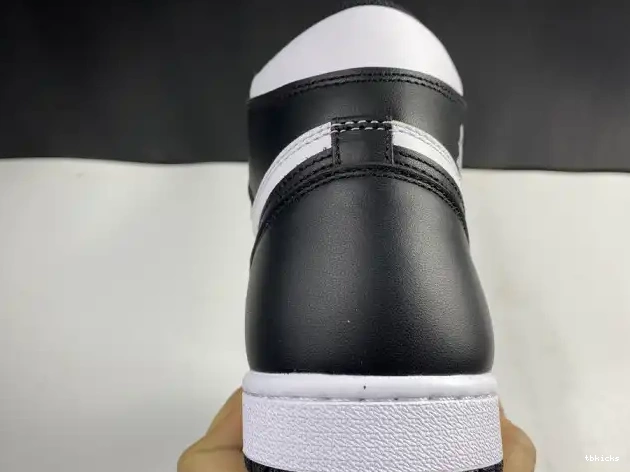 Cheap TBK White Air Jordan 1 555088-010 Black Retro (2014) 0404
